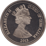 2013 CROWN GIBRALTAR - WORLD COINS - Cambridgeshire Coins