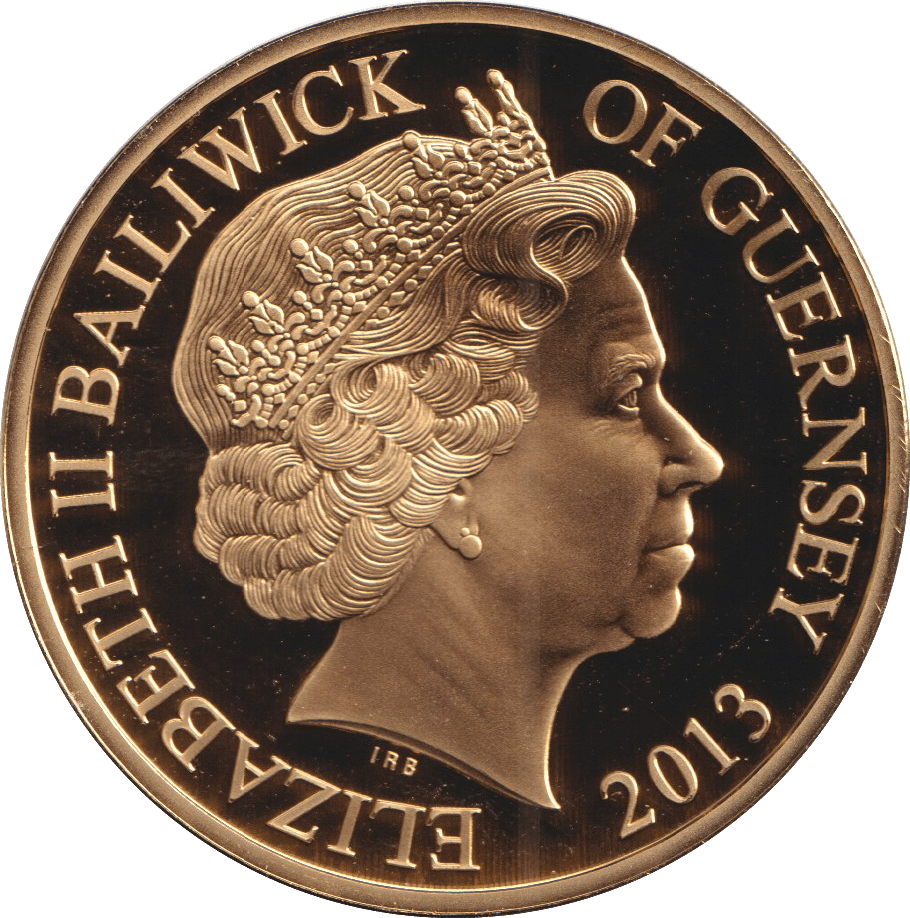 2013 FIFTY PENCE BAILIWICK OF GUERNSEY CORONATION - WORLD COINS - Cambridgeshire Coins
