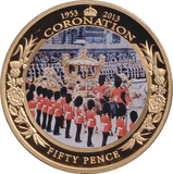 2013 FIFTY PENCE BAILIWICK OF GUERNSEY CORONATION - WORLD COINS - Cambridgeshire Coins