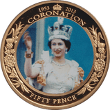 2013 FIFTY PENCE BAILIWICK OF GUERNSEY CORONATION - WORLD COINS - Cambridgeshire Coins