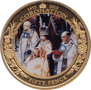 2013 FIFTY PENCE BAILIWICK OF JERSEY CORONATION - WORLD COINS - Cambridgeshire Coins