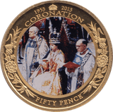 2013 FIFTY PENCE BAILIWICK OF JERSEY CORONATION - WORLD COINS - Cambridgeshire Coins