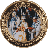 2013 FIFTY PENCE CORONATION 50TH ANNIVERSARY (CORONATION) JERSEY - WORLD COINS - Cambridgeshire Coins