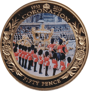 2013 FIFTY PENCE CORONATION 50TH ANNIVERSARY (GUARD) GUERNSEY - WORLD COINS - Cambridgeshire Coins