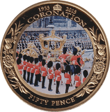 2013 FIFTY PENCE CORONATION 50TH ANNIVERSARY (GUARD) GUERNSEY - WORLD COINS - Cambridgeshire Coins
