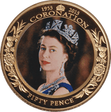 2013 FIFTY PENCE CORONATION 50TH ANNIVERSARY (PROFILE) JERSEY - WORLD COINS - Cambridgeshire Coins