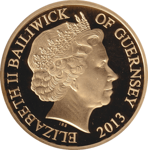 2013 FIFTY PENCE CORONATION 50TH ANNIVERSARY (WAVING) GUERNSEY - WORLD COINS - Cambridgeshire Coins