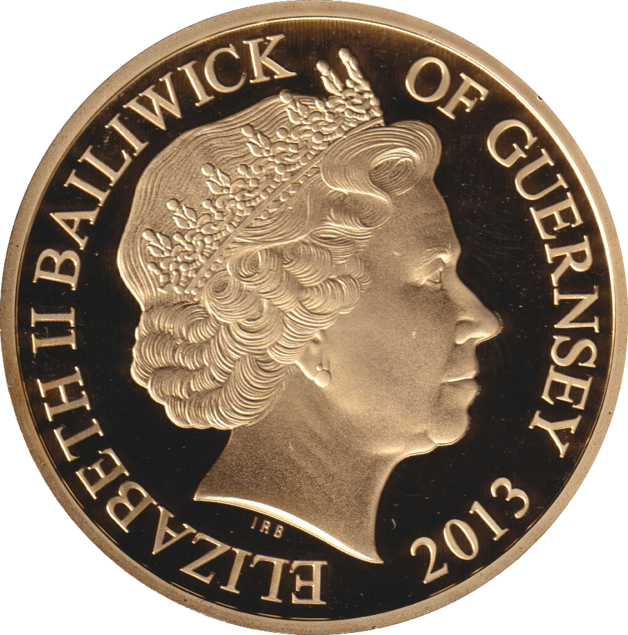 2013 FIFTY PENCE CORONATION 50TH ANNIVERSARY (WAVING) GUERNSEY - WORLD COINS - Cambridgeshire Coins