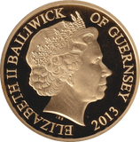 2013 FIFTY PENCE CORONATION 50TH ANNIVERSARY (WAVING) GUERNSEY - WORLD COINS - Cambridgeshire Coins