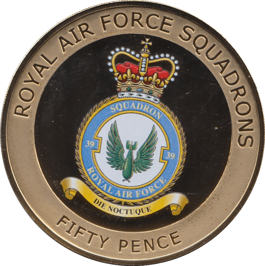 2013 FIFTY PENCE ROYAL AIR FORCE DIE NOCTUQUE - WORLD COINS - Cambridgeshire Coins