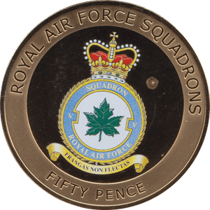 2013 FIFTY PENCE ROYAL AIR FORCE SQUADRONS FRANGAS NON FLECTAS - WORLD COINS - Cambridgeshire Coins