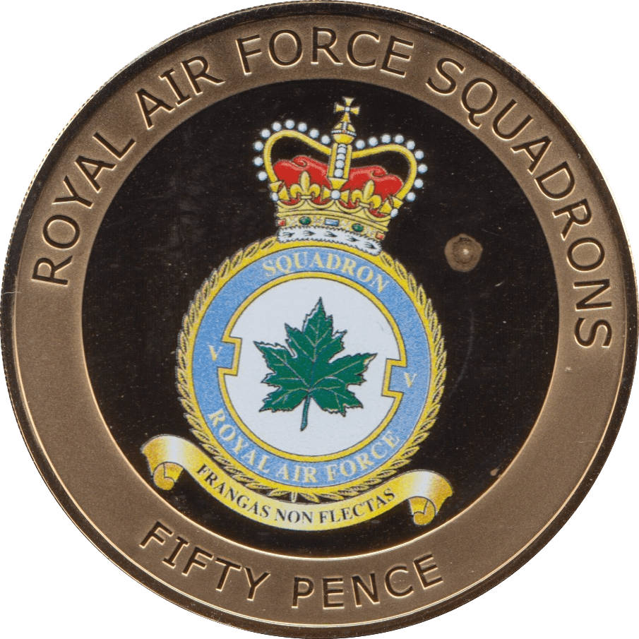 2013 FIFTY PENCE ROYAL AIR FORCE SQUADRONS FRANGAS NON FLECTAS - WORLD COINS - Cambridgeshire Coins