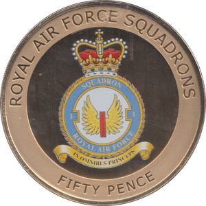 2013 FIFTY PENCE ROYAL AIR FORCE SQUADRONS IN OMNIBUS PRINCEPS - WORLD COINS - Cambridgeshire Coins
