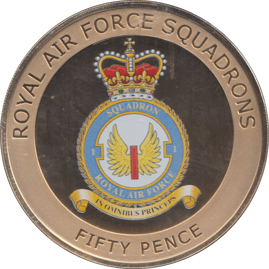 2013 FIFTY PENCE ROYAL AIR FORCE SQUADRONS IN OMNIBUS PRINCEPS - WORLD COINS - Cambridgeshire Coins