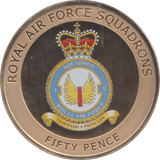 2013 FIFTY PENCE ROYAL AIR FORCE SQUADRONS IN OMNIBUS PRINCEPS - WORLD COINS - Cambridgeshire Coins
