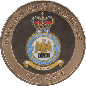 2013 FIFTY PENCE ROYAL AIR FORCE SQUADRONS VIGILO ET ARCEO - WORLD COINS - Cambridgeshire Coins