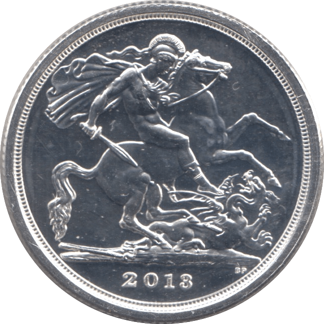 2013 FINE SILVER ST GEORGE AND DRAGON £20 COIN - WORLD COINS - Cambridgeshire Coins