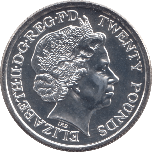 2013 FINE SILVER ST GEORGE AND DRAGON £20 COIN - WORLD COINS - Cambridgeshire Coins