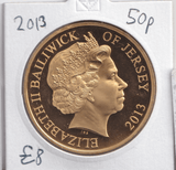 2013 FIVE POUNDS ALDERNEY - £5 BU - Cambridgeshire Coins