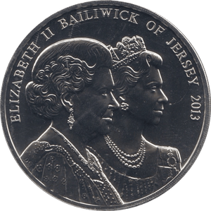 2013 FIVE POUNDS BAILIWICK OF JERSEY - WORLD COINS - Cambridgeshire Coins