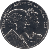 2013 FIVE POUNDS BAILIWICK OF JERSEY - WORLD COINS - Cambridgeshire Coins