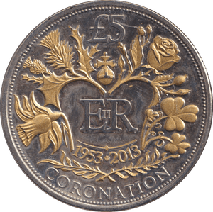 2013 FIVE POUNDS CORONATION - WORLD COINS - Cambridgeshire Coins