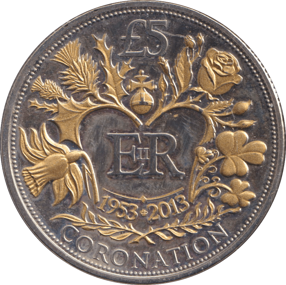 2013 FIVE POUNDS CORONATION - WORLD COINS - Cambridgeshire Coins
