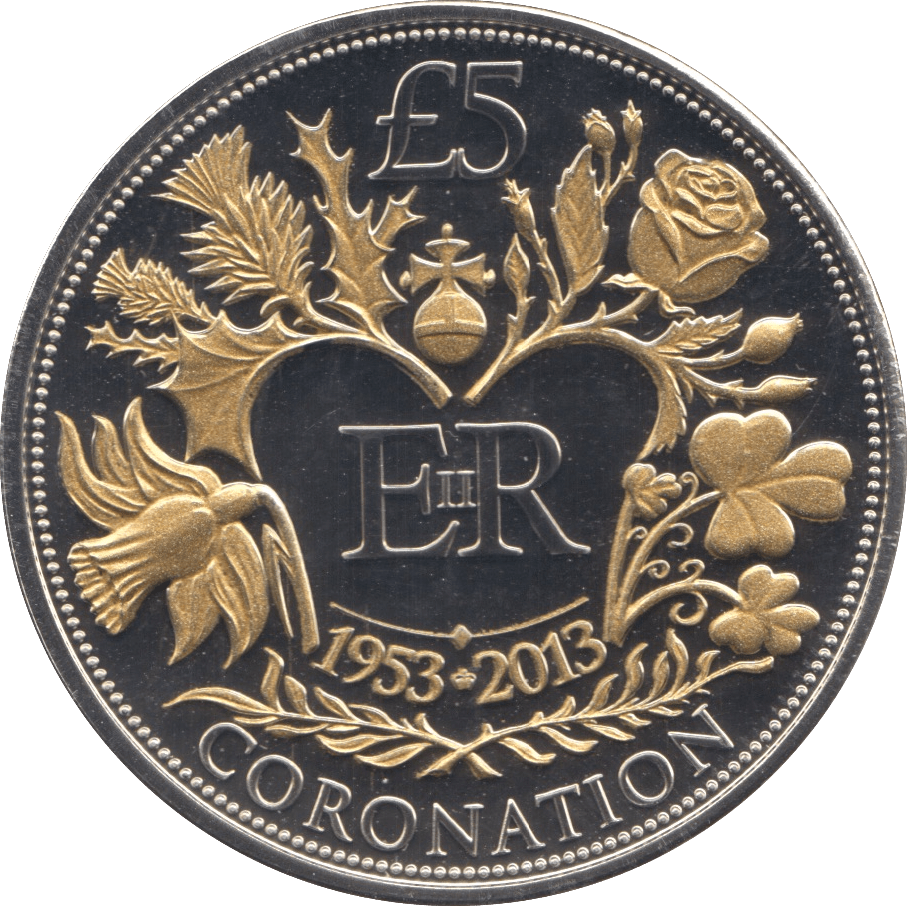 2013 FIVE POUNDS CORONATION - WORLD COINS - Cambridgeshire Coins