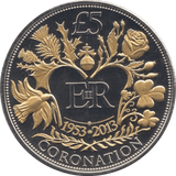 2013 FIVE POUNDS CORONATION - WORLD COINS - Cambridgeshire Coins