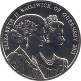 2013 FIVE POUNDS CORONATION - WORLD COINS - Cambridgeshire Coins