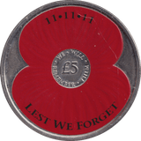 2013 FIVE POUNDS LEST WE FORGET - WORLD COINS - Cambridgeshire Coins