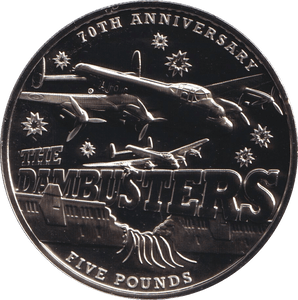 2013 FIVE POUNDS THE DAMBUSTERS F77 - Crown - Cambridgeshire Coins