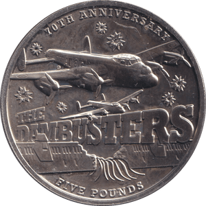 2013 FIVE POUNDS THE DAMBUSTERS - WORLD COINS - Cambridgeshire Coins