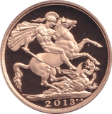 2013 GOLD DOUBLE SOVEREIGN ( PROOF ) - DOUBLE SOVEREIGN - Cambridgeshire Coins
