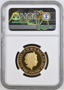 2013 GOLD PROOF £2 GOLDEN GUINEA ANNIVERSARY ULTRA CAMEO PF 69 - NGC GOLD £2 - Cambridgeshire Coins