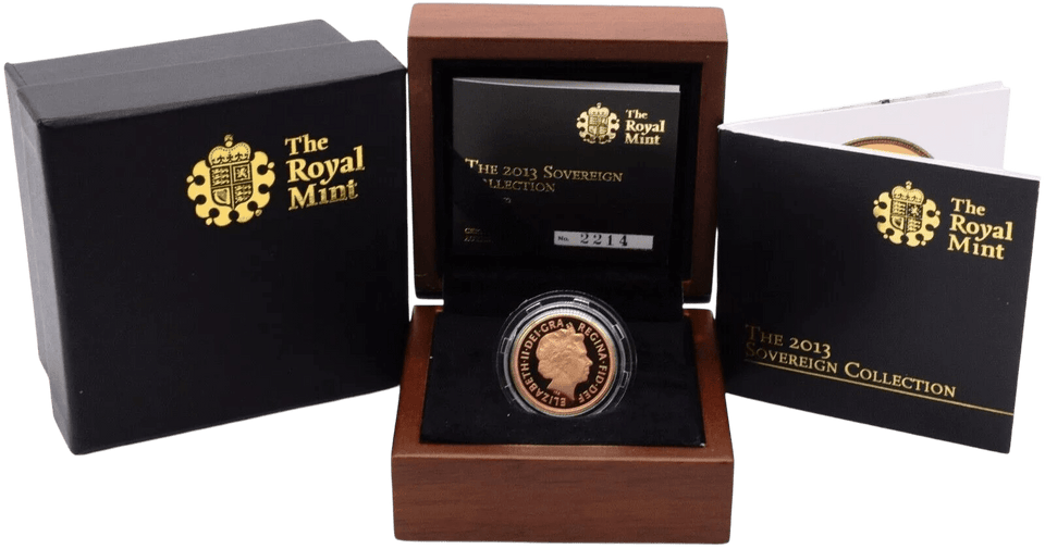 2013 GOLD PROOF SOVEREIGN BOXED - GOLD PROOF SOVEREIGNS - Cambridgeshire Coins