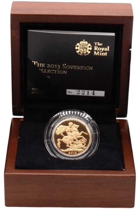 2013 GOLD PROOF SOVEREIGN BOXED - GOLD PROOF SOVEREIGNS - Cambridgeshire Coins