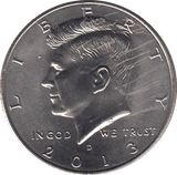 2013 HALF DOLLAR USA - WORLD COINS - Cambridgeshire Coins