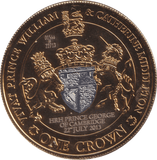 2013 HRH PRINCE GEORGE OF CAMBRIDGE COMMEMORATIVE CROWN TRISTAN DA CUNHA - WORLD COINS - Cambridgeshire Coins