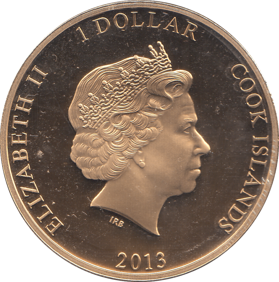 2013 ONE DOLLAR COOK ISLANDS REF 12 - WORLD COINS - Cambridgeshire Coins