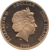 2013 ONE DOLLAR COOK ISLANDS REF 12 - WORLD COINS - Cambridgeshire Coins