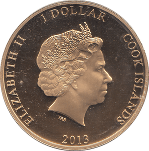 2013 ONE DOLLAR COOK ISLANDS REF 9 - WORLD COINS - Cambridgeshire Coins
