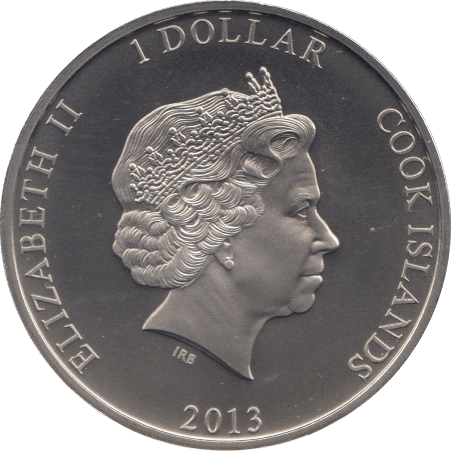 2013 ONE DOLLAR COOK ISLANDS - WORLD COINS - Cambridgeshire Coins