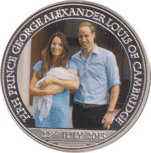 2013 PRINCE GEORGE COMMEMORATIVE COIN - WORLD COINS - Cambridgeshire Coins