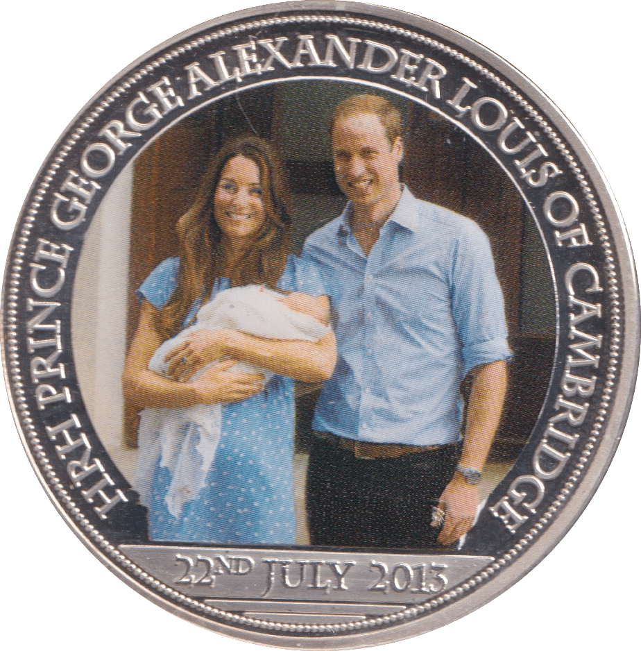 2013 PRINCE GEORGE COMMEMORATIVE COIN - WORLD COINS - Cambridgeshire Coins