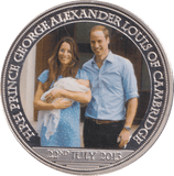 2013 PRINCE GEORGE COMMEMORATIVE COIN - WORLD COINS - Cambridgeshire Coins