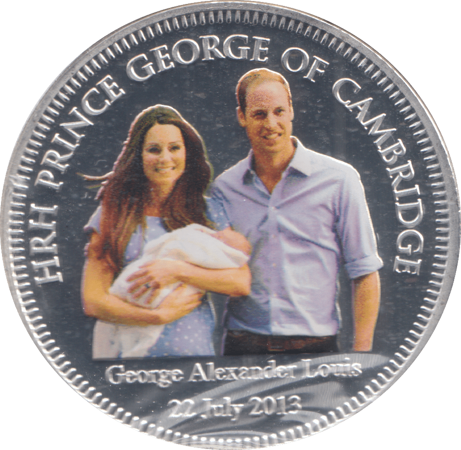 2013 PRINCE GEORGE OF CAMBRIDGE COMMEMORATIVE COIN ( PROOF ) - WORLD COINS - Cambridgeshire Coins