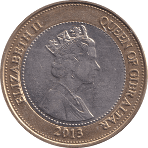 2013 £2 POUNDS BATTLE OF TRAFALGAR 1805 GIBRALTAR - £2 CIRCULATED - Cambridgeshire Coins