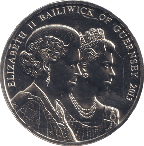 2013 £5 BAILIWICK OF GUERNSEY BU - WORLD COINS - Cambridgeshire Coins