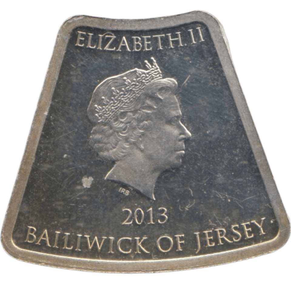 2013 SILVER 50 PENCE BAILIWICK OF JERSEY - WOLRD SILVER COINS - Cambridgeshire Coins
